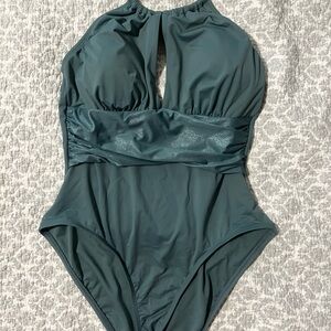 Teal one pc bathing suit never worn